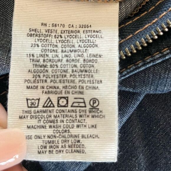 Anthropologie Pilcro + the Letterpress Denim Romper shorts - Picture 11 of 11